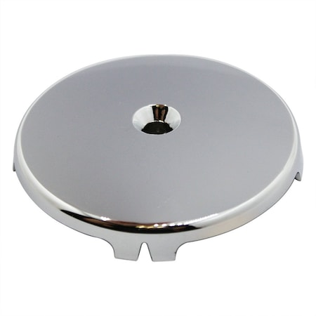 Thrifco Plumbing Single Tub Drain Overflow Plate, One hole, Screws Included, Chr 4401689